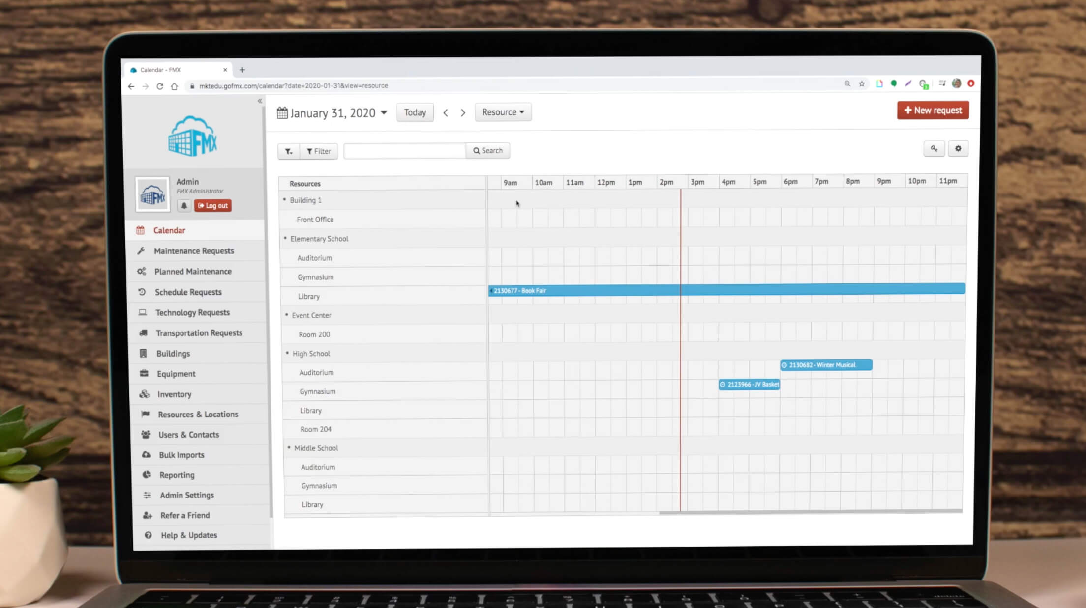 FMX's Event Scheduling Feature