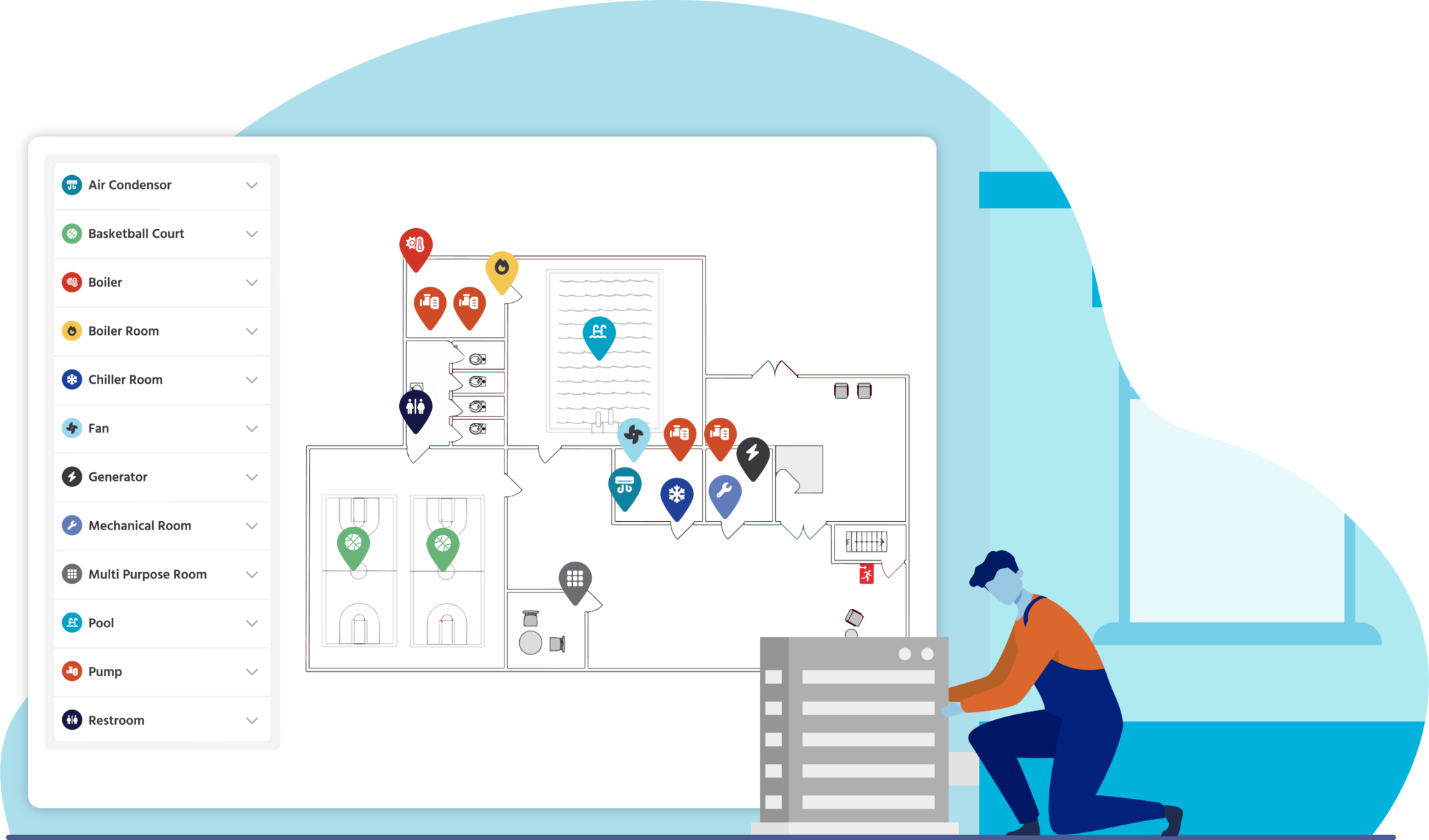 Interactive Asset Mapping Software - Illustration Interactive Mapping Community Center 2048x1204 