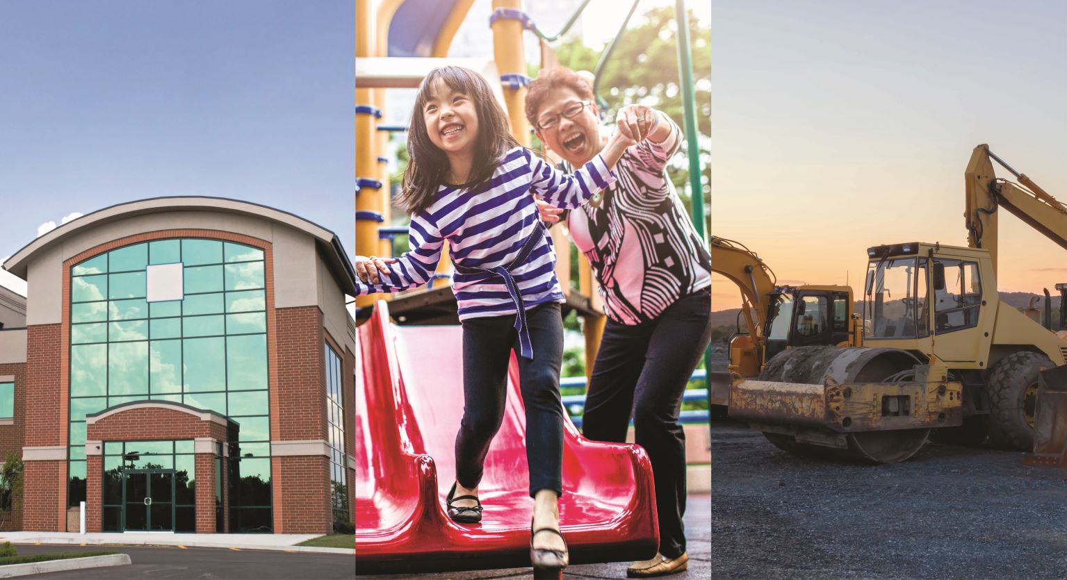 Municipalities manage assets like buildings, parks, and emergency equipment.